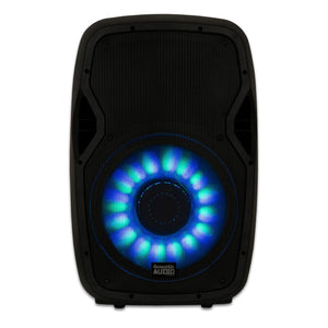 Acoustic Audio by Goldwood 1000W Bluetooth Speaker, PA System w/Flashing LEDs