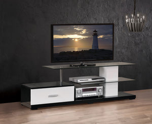Ivana TV Stand - White / Black