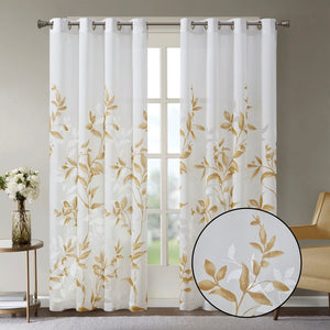 Burnout Printed Curtain Panel (Only 1 Pc Panel)