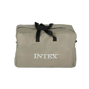 Intex 5 Person Inflatable Fishing Boat, Trolling Motor and Boat Motor Mount Kit