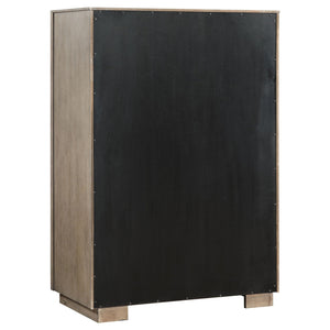 Prescott - 5 Drawer Bedroom Chest With Mitered Trim - Taupe