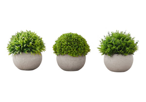 5" Tall Artificial Plant Grass - Set of 3