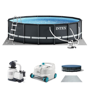 Intex Ultra XTR 16ft x 48in Round Above Ground Pool Set w/ Pump & Robot Vacuum