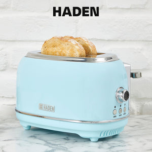 Haden Heritage 12 Cup Programmable Coffee Maker with 2 Slice Toaster, Turquoise