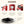 Haden Dorset 1.7 Liter Cordless Electric Kettle and 4 Slice Bread Toaster, Red