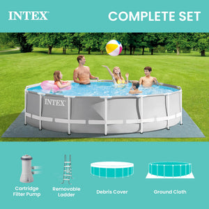Intex 26723EH 15ft x 42in Prism Frame Above Ground Swimming Pool Set with Filter
