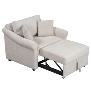 Convertible Sleeper Chair With Adjustable Backrest