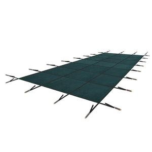 Swimming Pool Safety Cover, Fits 18x36ft Rectangular Pools