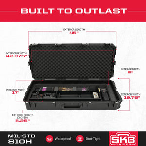 SKB Cases iSeries 3I-4217-USD Small Ultimate Waterproof Double Bow Case, Black