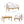 Outdoor 4-Seater Acacia Wood Patio Chat Set, Beige + Natural