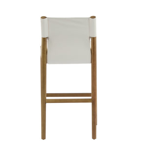 28.5'' Modern Solid Wood Bar Stool with Polyester Cushion - Set of 2