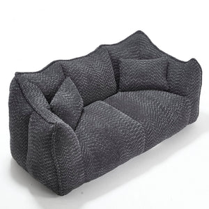 Comfortable Dual Beanbag Chair With High Resilience Foam Core For 2 People