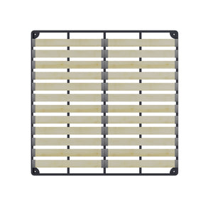 Upholstered Platform Bed With Special Shaped Headboard