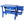 Mobile Tear Down Table With 3.5 Gallon Parts Washer And 110V Pump - Blue