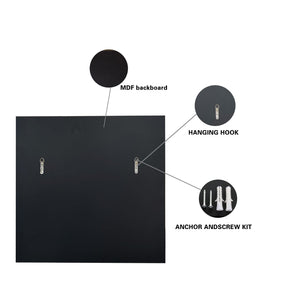 3D Mirror Wall Decor Beveled Glass Wall Mirror
