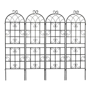 Metal Garden Rustproof Trellis For Climbing Plants Outdoor Flower Support