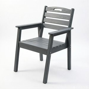HDPE Outdoor Terrace Dining Chair Set of 2