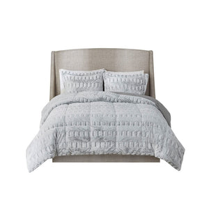 Twin/Twin XL Back Print Long Fur Comforter Mini Set