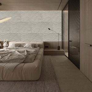 3D Faux Stone Wall Panels - 6 PCS PU Wainscoting
