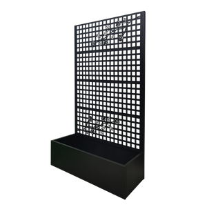 Metal Planter Box with Trellis 70.9in H x 43.3in W x 15.8in D