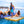 Solstice 8 x 5 ft Inflatable Floating Dock Rafting Platform w/Pump & Bag, Multi