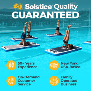 Solstice SolFit 94 Inch Stand Up Paddle Board Aquatic Yoga Mat with Camera Mount