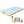 Solstice 8 x 5 ft Inflatable Floating Dock Rafting Platform w/Pump & Bag, Multi