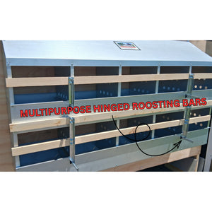 Brower 410B Galvanized Steel 10 Hole 50 Bird Poultry Nest Chicken Brooding Box
