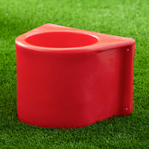 Brower MBH5RLB Insulated Horse Feed/Water 5 Gallon Bucket Holder with Cover, Red - TRAPSKI