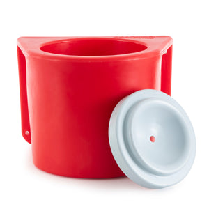 Brower MBH5RLB Insulated Horse Feed/Water 5 Gallon Bucket Holder with Cover, Red - TRAPSKI
