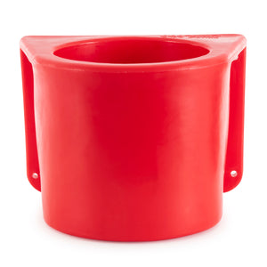 Brower MBH5RLB Insulated Horse Feed/Water 5 Gallon Bucket Holder with Cover, Red - TRAPSKI