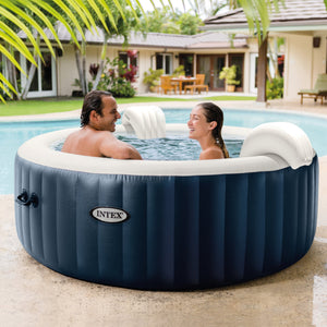 Intex PureSpa Plus Portable Inflatable Hot Tub Jet Spa w/ 6 Filter Cartridges