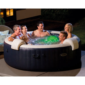 Intex PureSpa Plus Inflatable Bubble Jet Hot Tub & Slip Resistant Seat (4 Pack)