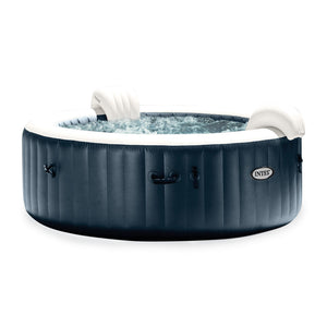 INTEX PureSpa Plus Portable Inflatable Spa, 85 x 28", w/ 4 Foam Headrest Pillows