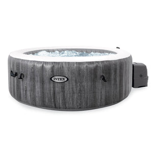 Intex PureSpa Plus Inflatable Hot Tub + Intex PureSpa Tray Accessories (4 Pack)