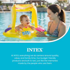 Intex 56573EP Outdoor Pool Inflatable Shaded Canopy Starfish Baby Float Raft