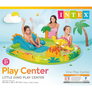 Intex 57166EP Little Dino Dinosaur Themed Inflatable Backyard Pool Play Center
