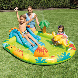 Intex 57166EP Little Dino Dinosaur Themed Inflatable Backyard Pool Play Center