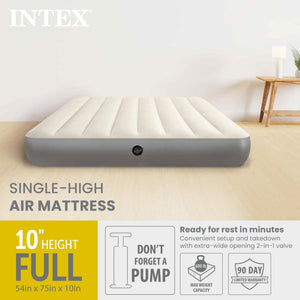 Intex 64102E Dura-Beam Standard Series Single Height Inflatable Airbed, Full - TRAPSKI