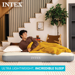 Intex 64102E Dura-Beam Standard Series Single Height Inflatable Airbed, Full - TRAPSKI