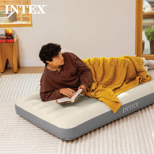 Intex 64102E Dura-Beam Standard Series Single Height Inflatable Airbed, Full - TRAPSKI