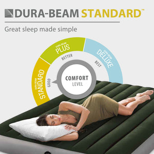 Intex 64109E Dura-Beam Standard Series Prestige Downy Inflatable Airbed, Queen - TRAPSKI