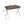 Callers Weathered Writing Desk - Chrome / Oak