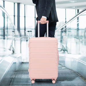 Set 3PCs 20'/24'/28' ABS Spinner Wheel Luggage - Pink