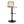 Folia - Mid Century Modern Adjustable Barstool With Swivel With Rounded T Footrest (Set of 2)