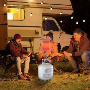 Dura Heat 360 Degree Outdoor Steel Propane Tank Top Heater w/ Safety Shutoff