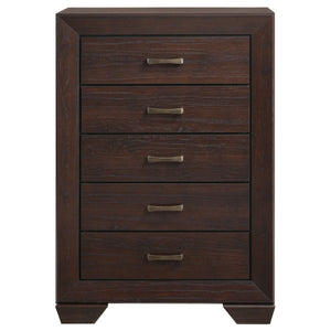 Hadfield - 5 Drawer Chest In Rich - Dark Brown