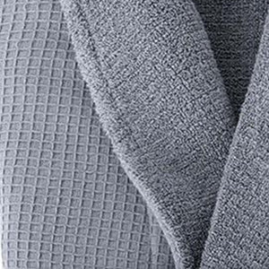 Grund Ocean Isle 100 Percent Organic Turkish Cotton Bathrobe, Large, Slate Gray