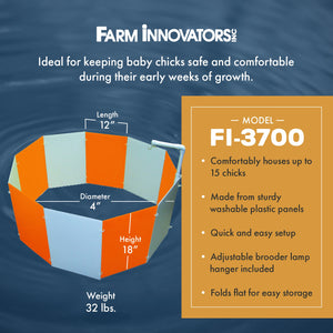 Farm Innovators 3700 Baby Chick Starter Home Kit with Adjustable Lamp Hanger