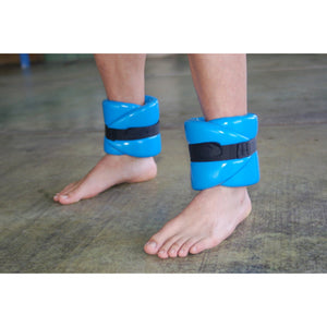 TRC Recreation Super Soft Aquatic Fitness Gear Ankle Wrap Pair, Bahama Blue - TRAPSKI